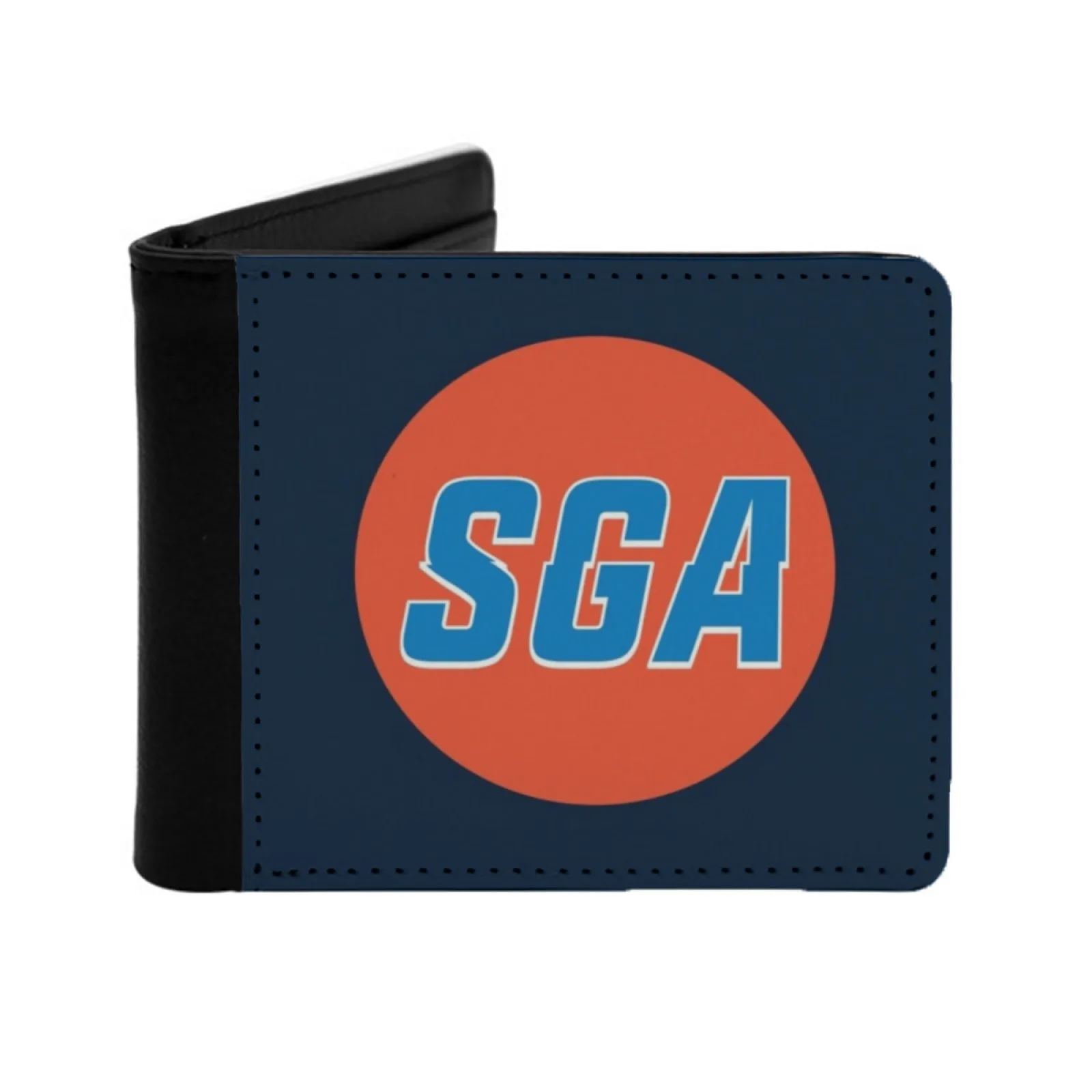 Sga City Basketball Personalized Men's Leather Wallet Card Money Bag Pu Leather Wallet Shai Gilgeous Alexander Gilgeous