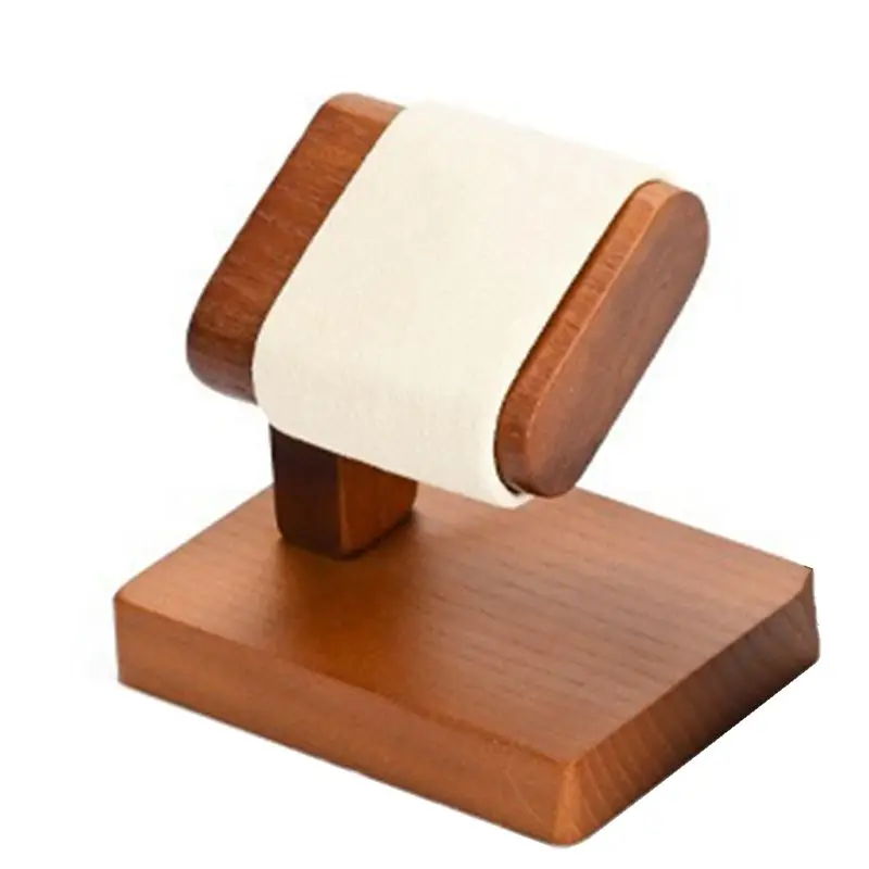 Y50A-Wooden Watch Rack T-Shaped Jewelry Rack Display Stand Solid Wood Bracelet Jewelry Storage Rack Wooden T-Shaped Watchrack