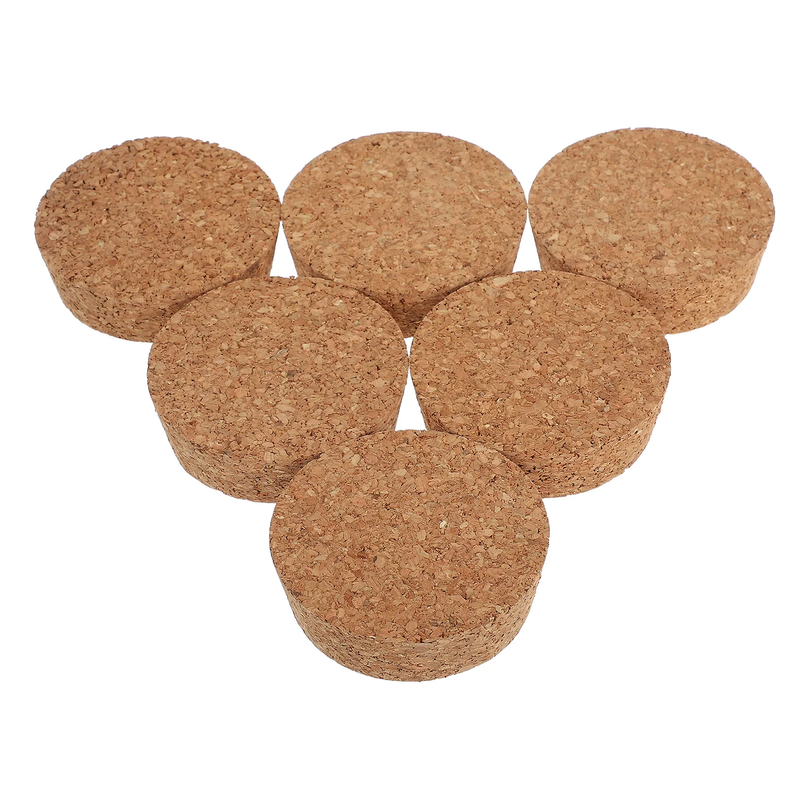 

6 Pcs Vase Block Cork Jar Lids Bulb Flower Punch Hole Cap Plugs Glass Bottle Replacement Bottles Stopper