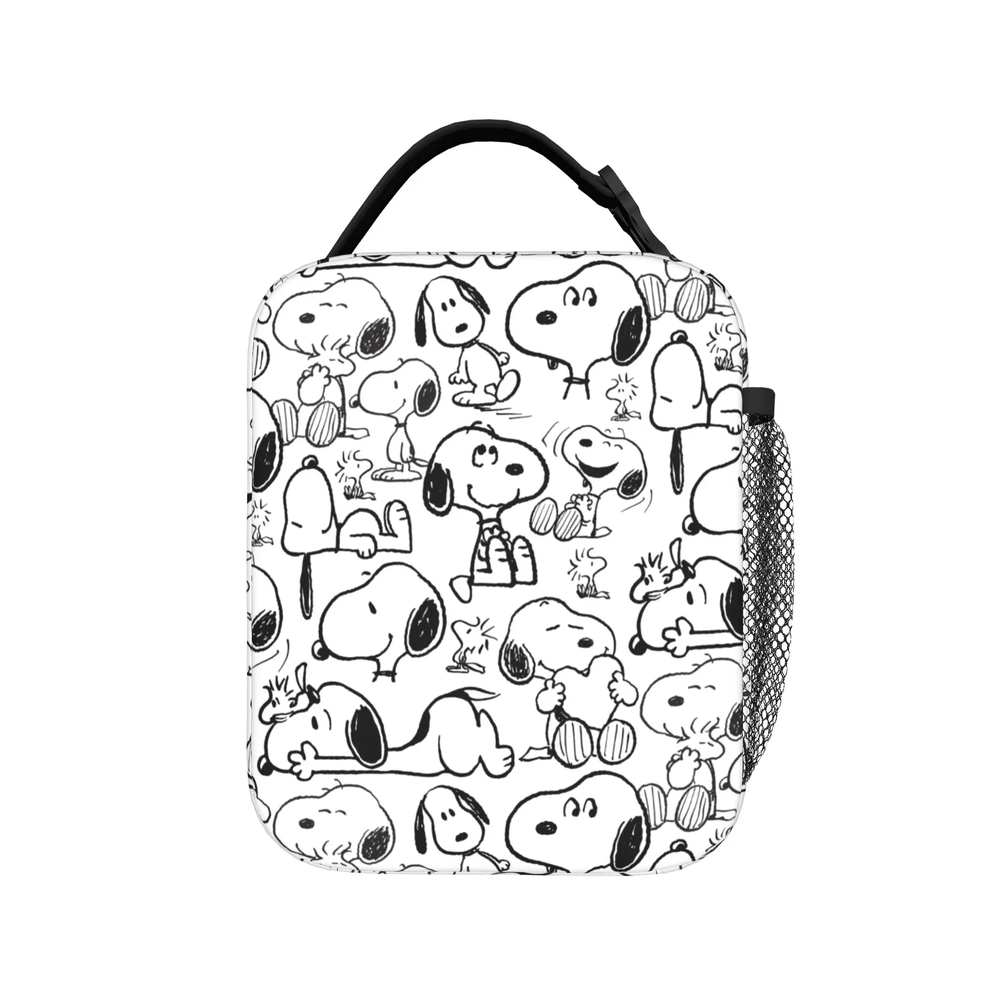 Bolsa térmica para el almuerzo con diseño de cacahuates, Snoopy, Smile, Giggle, Laugh, bolsa térmica, contenedor para el almuerzo, bolsa para el almuerzo, bolsa para comida, playa