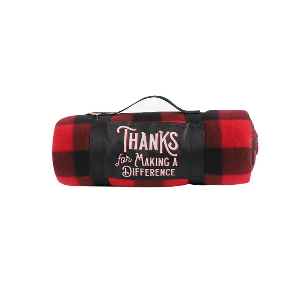 طبقة مزدوجة أحمر أسود منقوشة الفانيلا بطانية للسيارة مكتب قيلولة دافئة لينة رمي للبالغين للجنسين الفراش الأريكة السفر