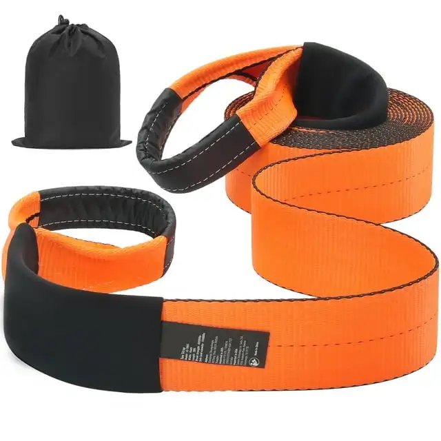 

Tow Cable Towing Strap Rope 46500 lbs 30 ft Emergency Heavy Duty Strap