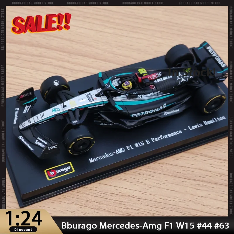 nuevo-en-stock-bburago-1-24-mercedes-amg-f1-w15-rendimiento-gran-bretana-gp-aleacion-miniatura-modelo-fundido-a-presion-w15-juguetes-modelo-regalo