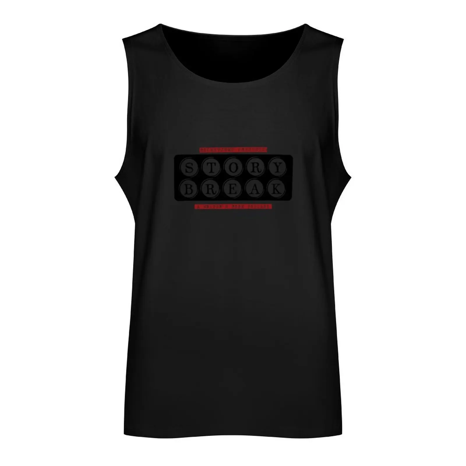 Story Break Podcast Tank Top men clothings training weight vest man sexy?costume summer Men's tops