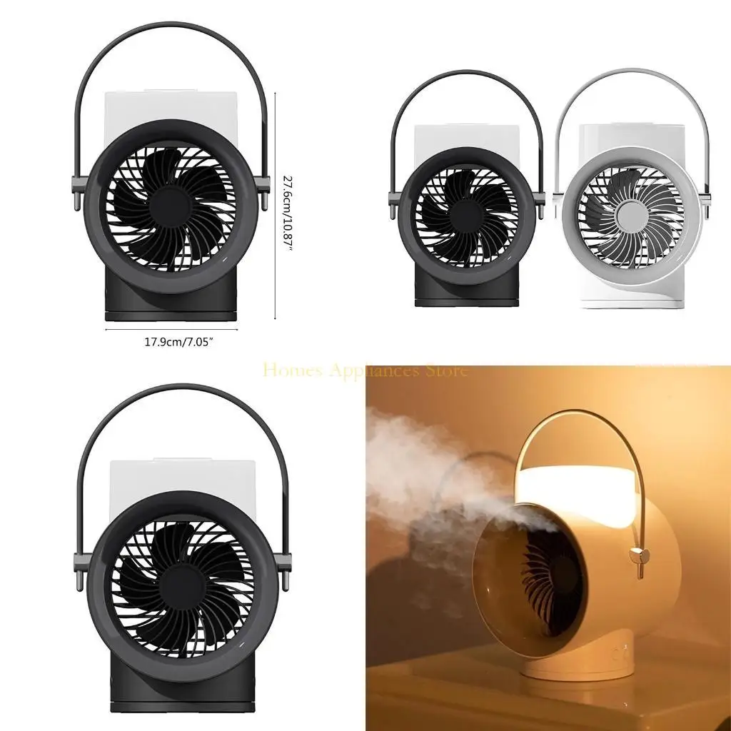 

D0AB Double Humidification Desktop Cooling Fan Mobile Air Conditioning Fan