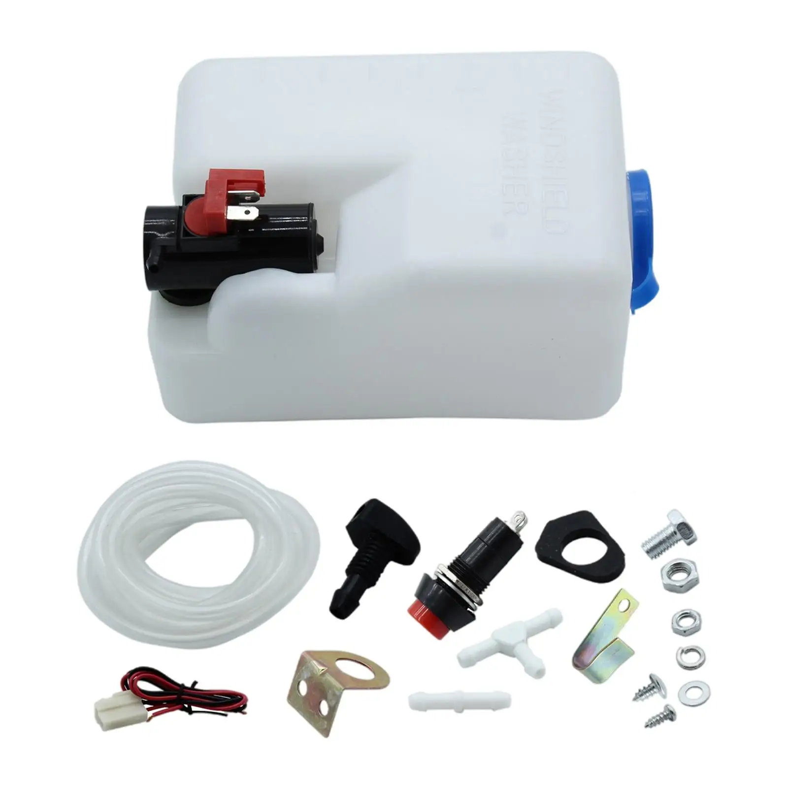 Windshield Washer Reservoir Window Nozzle Button Fit for SUV Truck Trailer