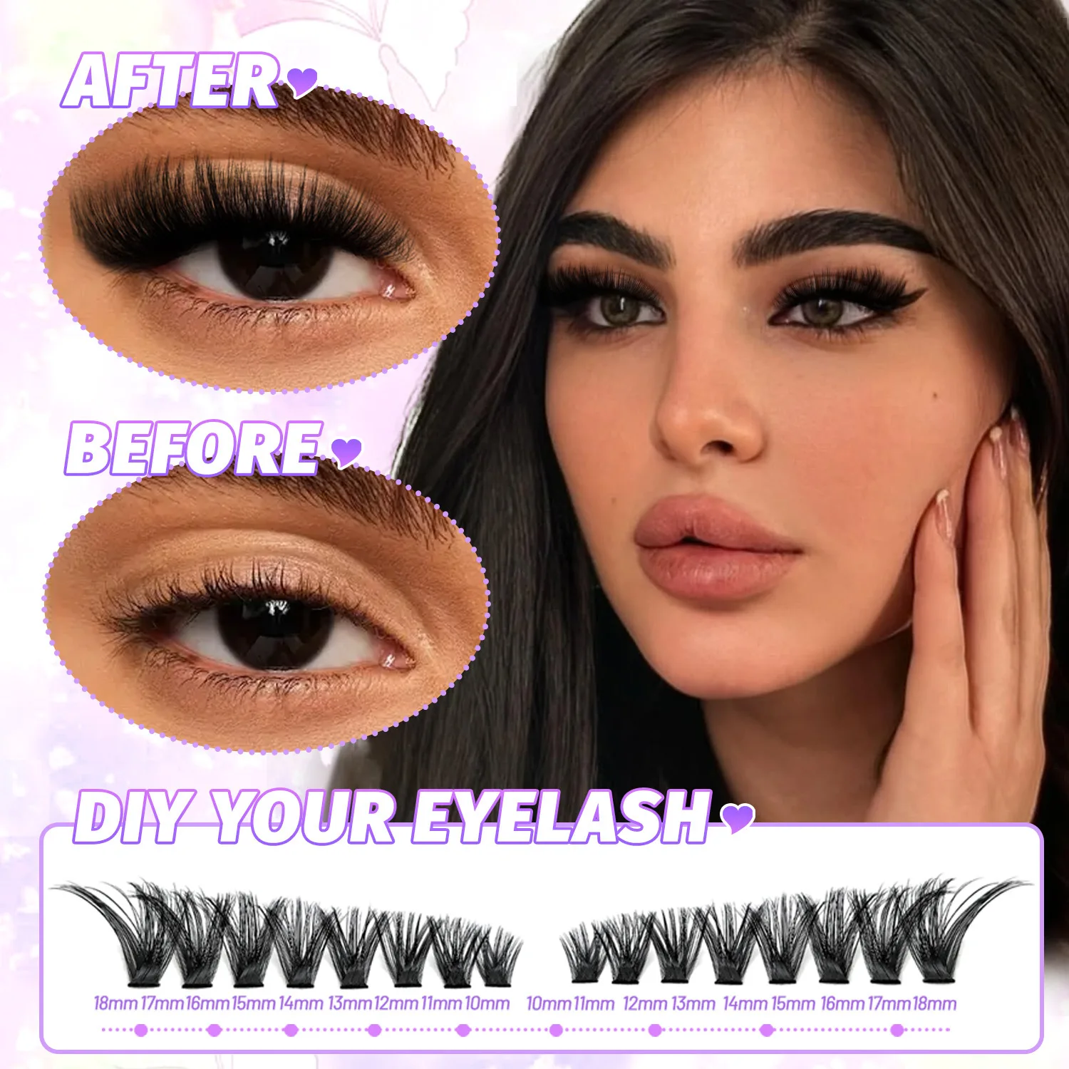 DIY False Eyelashes individual - Eyelash Extension Or Extensions ulasan dan harga