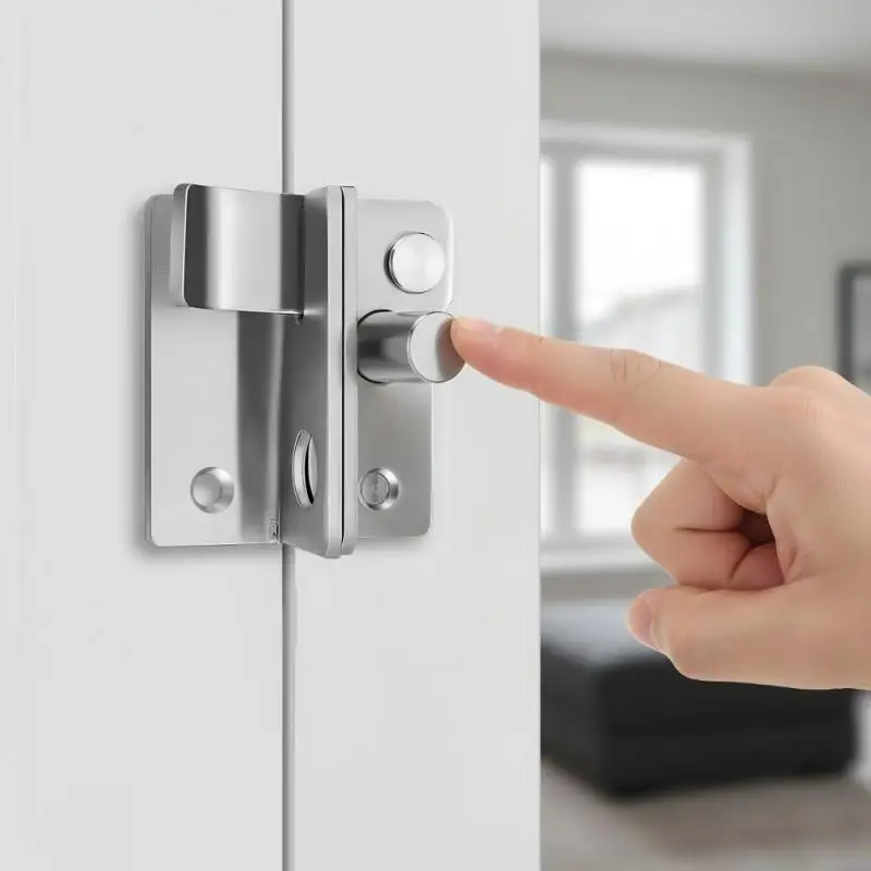 Slide Bolt Gate Latch Flip Safety Lock Easy Mount Anti-Corrosion Door Catch for Home Cabinet Patio Yard Garden Fence