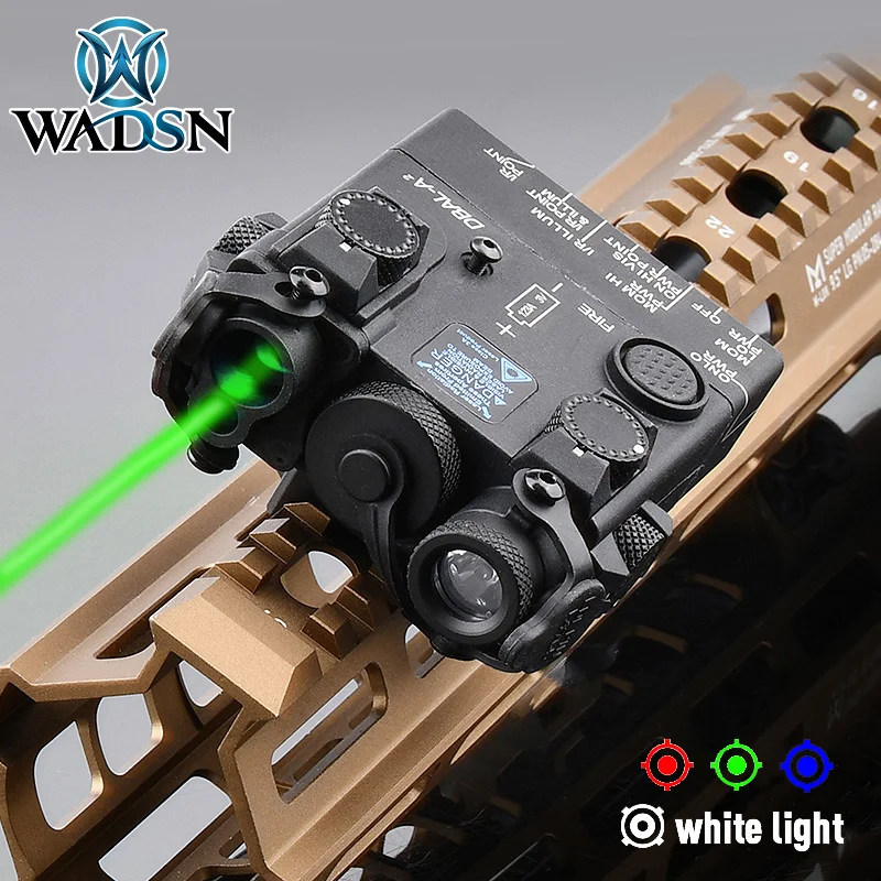 

Airsoft Tactical Laser Sight DBAL-A2 Red Dot Green Blue Laser Fit 20mm Picatinny Rail Scout Outdoor Field Hunting LED Flashlight