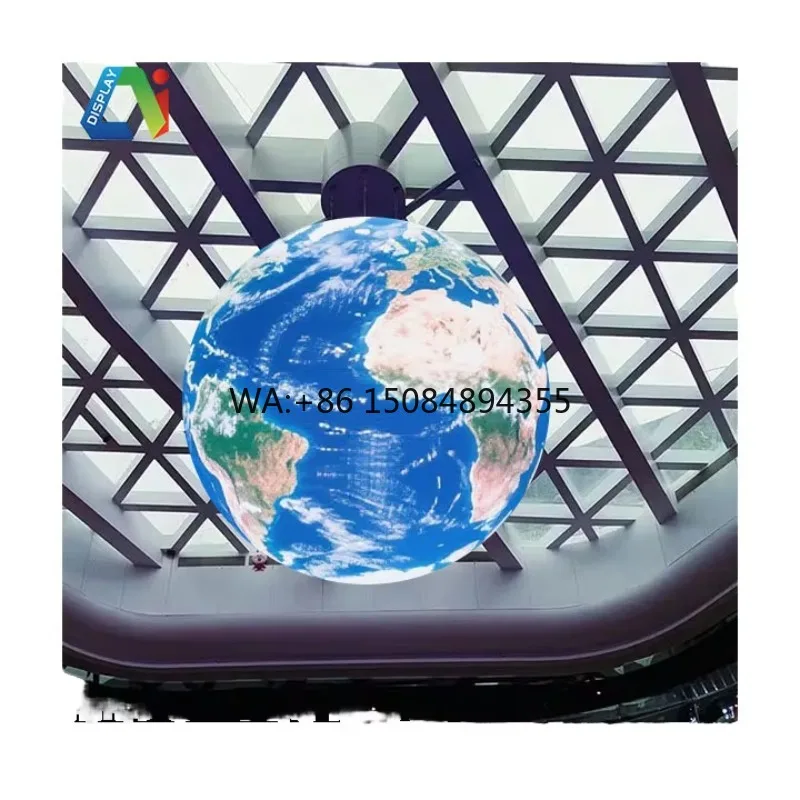 Indoor Outdoor Spherical Led Ball Screen P1.8 P2.5 Globe Diameter More Screen Shaped Ball Sphere Led Display