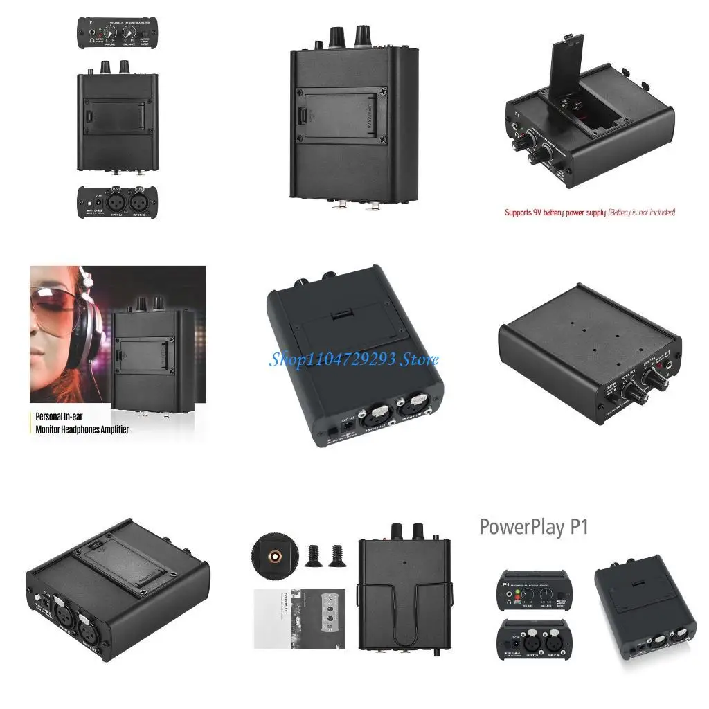 

Y2GD Portable In Ear Monitoring Headphone Amplifier with Double Inputs, Stereo/Mono Operation, and Long lasting Battery