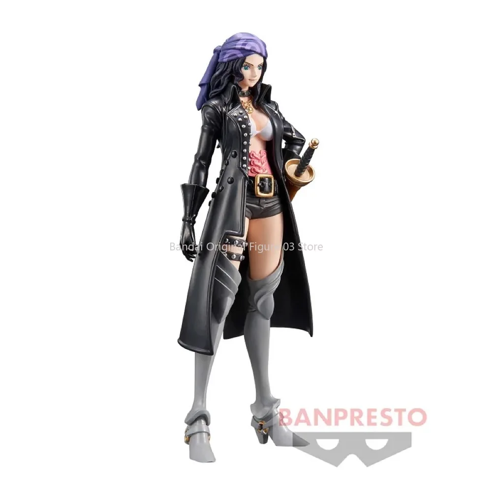 Bandai Original Banpresto อะนิเมะ One Piece ฟิล์มสีแดง DXF Nico Robin PVC Action Figure Collection ของเล่นวันเกิดคริสต์มาสของขวัญ