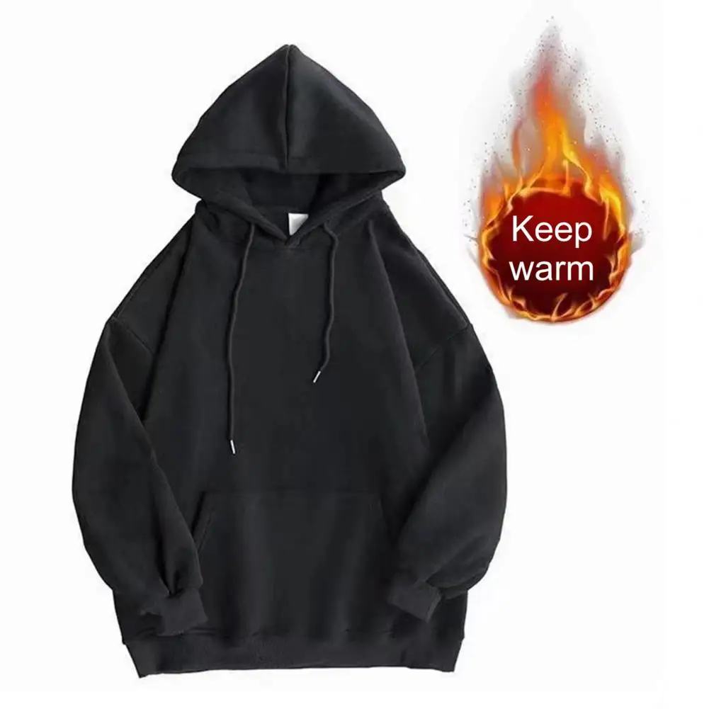 Pullover Hoodie pria grosir, Hoodie Hip Hop bertudung untuk pria, Hoodie mode murah hitam/putih