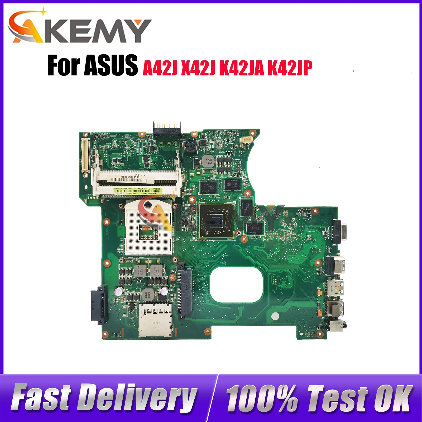 

K42JA Материнская плата для ноутбука ASUS K42JA K42JZ K42JZ K42JE X42J K42JC K42JR K42JP K42J A42J K42JY Материнская плата 100% тестирование быстрая доставка