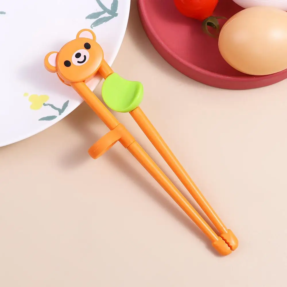 Practical Useful Panda Silicone Bear Cartoon Baby Practice Helper Tableware Eating Training Tools  Chopsticks