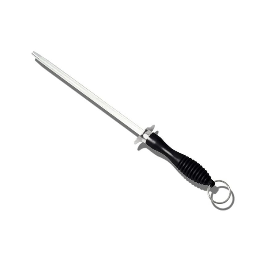 Stainless Steel Rod Knife Sharpening Honing Steel Household Knife Sharpener Rod Stick with Handle for Knife Blade Edge