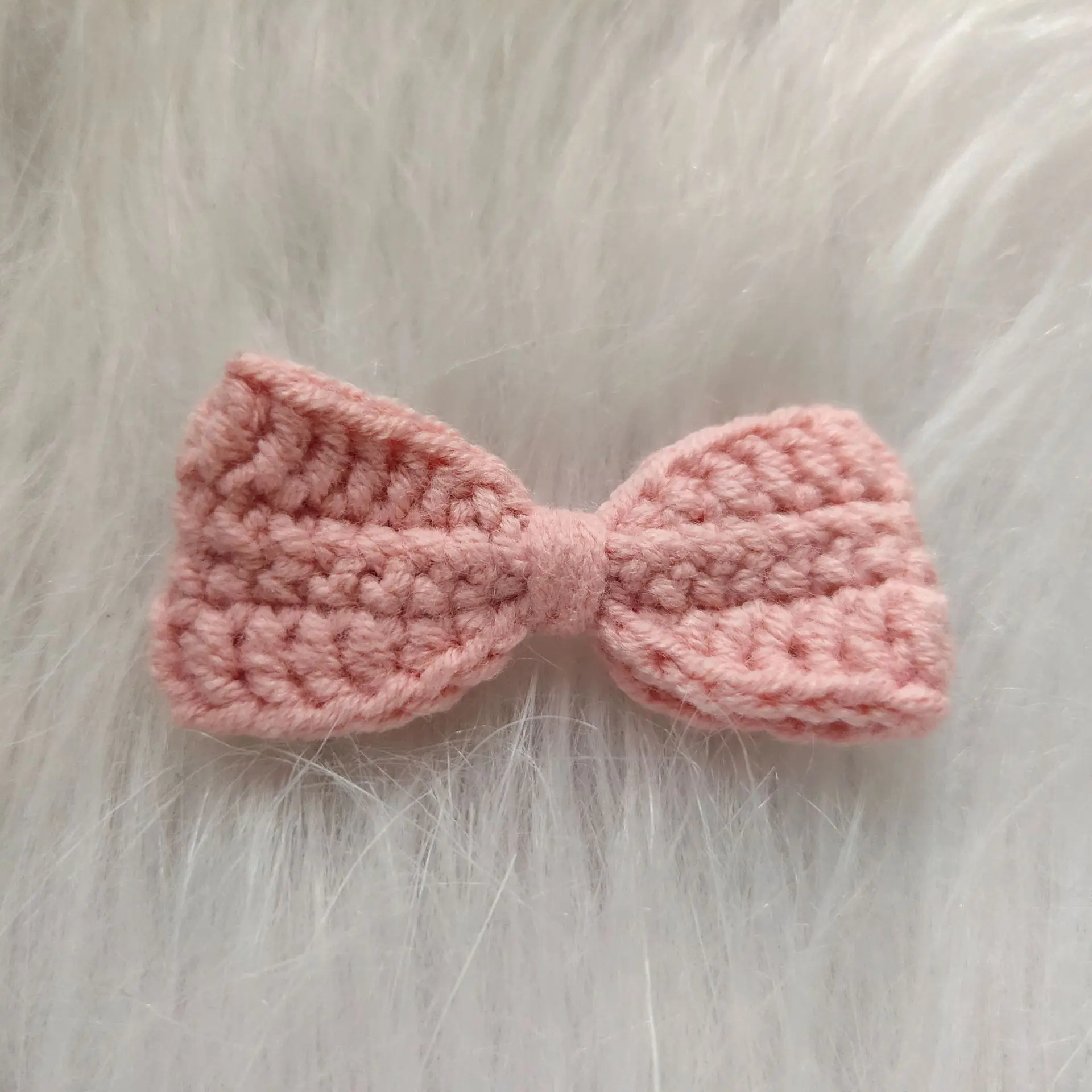 5Pcs Cute Handmade Crochet Bowknot Wool 11 colors  Knitting Infant Headband Hairpin Acessories Craft Ornament