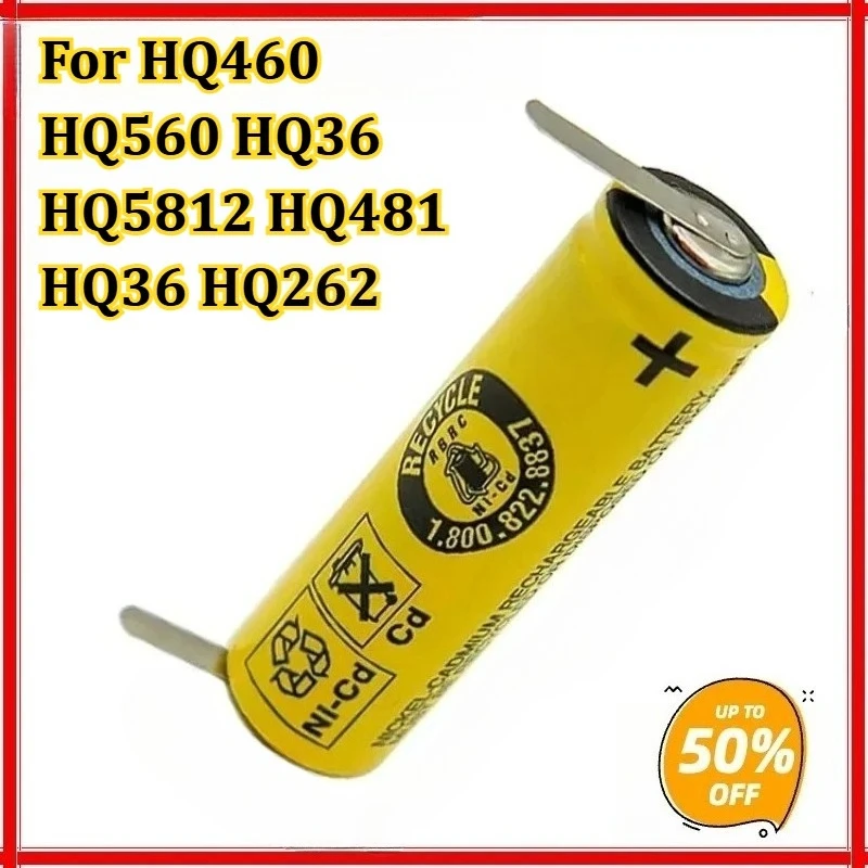 

1300mAh for SAN NI-CD for Nickel-cadmium Battery for HQ460 HQ560 HQ36 HQ5812 HQ481 HQ36 HQ262 Electric Toothbrush Shaver Battery