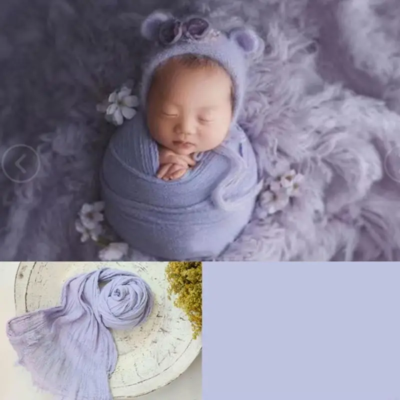 

97BE Infant Photoshoot Props Swaddling Blanket DIY Photo Props Baby Photo Accessories