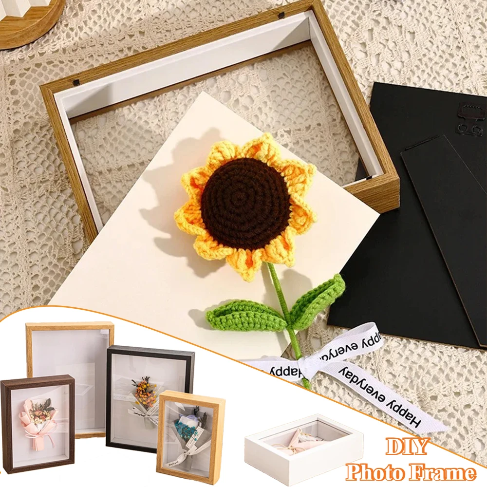 

1PC Hollow Three-dimensional Dried Flowers Photo Frame Depth 3cm/5cm DIY Plant Specimen Display Picture Frame Home Decoration