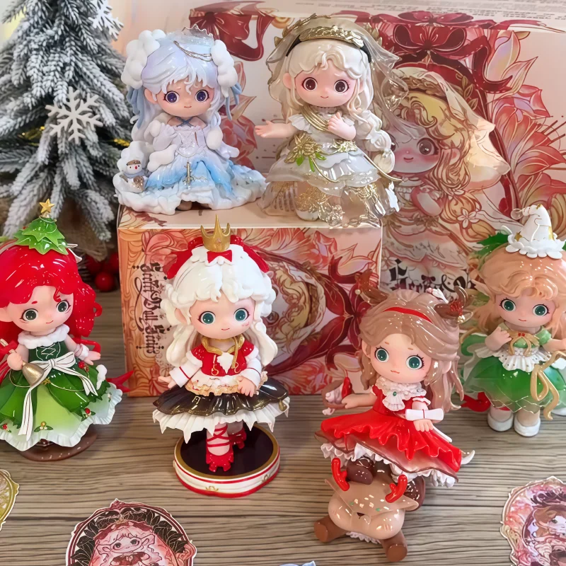 

Joy Christmas Secret Party Series слепая коробка милый мультяшный персонаж модель игрушка декор стола коллекционные украшения детский подарок игрушки