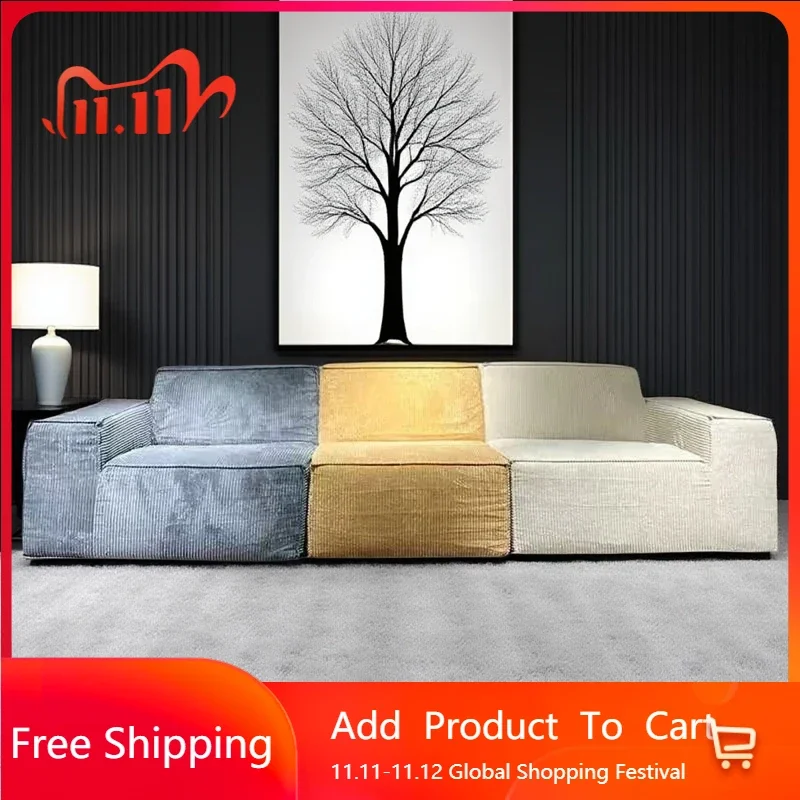 

Modern European Sofas Minimalist Fabric Modern Double Living Room Sofas Compressed Boneless Lounge Women Divano Unique Furniture