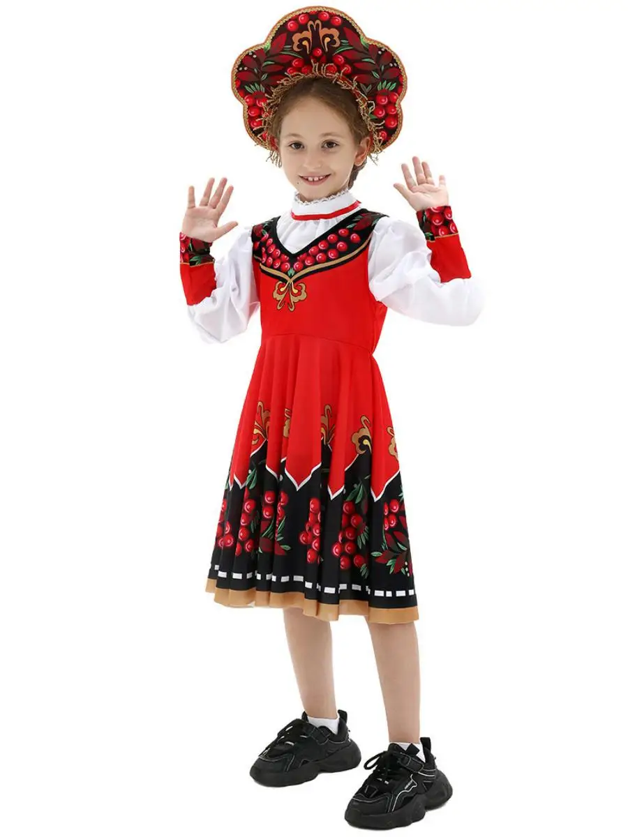 New Children's Ethnic Costume loween Stage Performance Cosplay Outfit National Sle Cultural Costumes Children's Wear