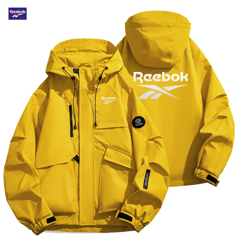 Reebok Men's Windproof and Waterproof Jacket, Suitable for Spring and Autumn Seasons. The Top Choice for Cyclists, Hikers and Ca