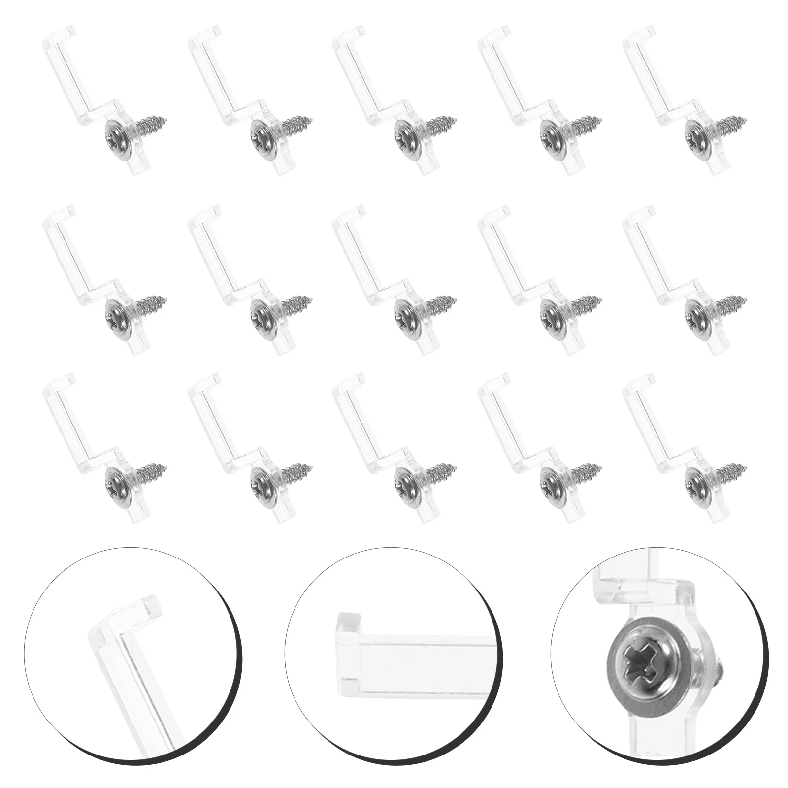 

100Pcs LED Strip Light Mounting Clip 10mm One Side Fixing Clip Mount Brackets for Lighting Accessories LED Light Clips