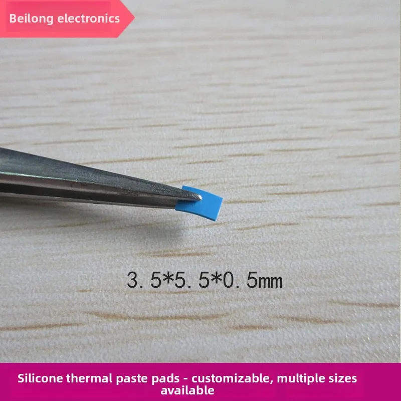 

3.55.50.5mm Solid Phase Change Thermal Grease Pad - Silicone Heat Dissipation Pad for Laptop CPU