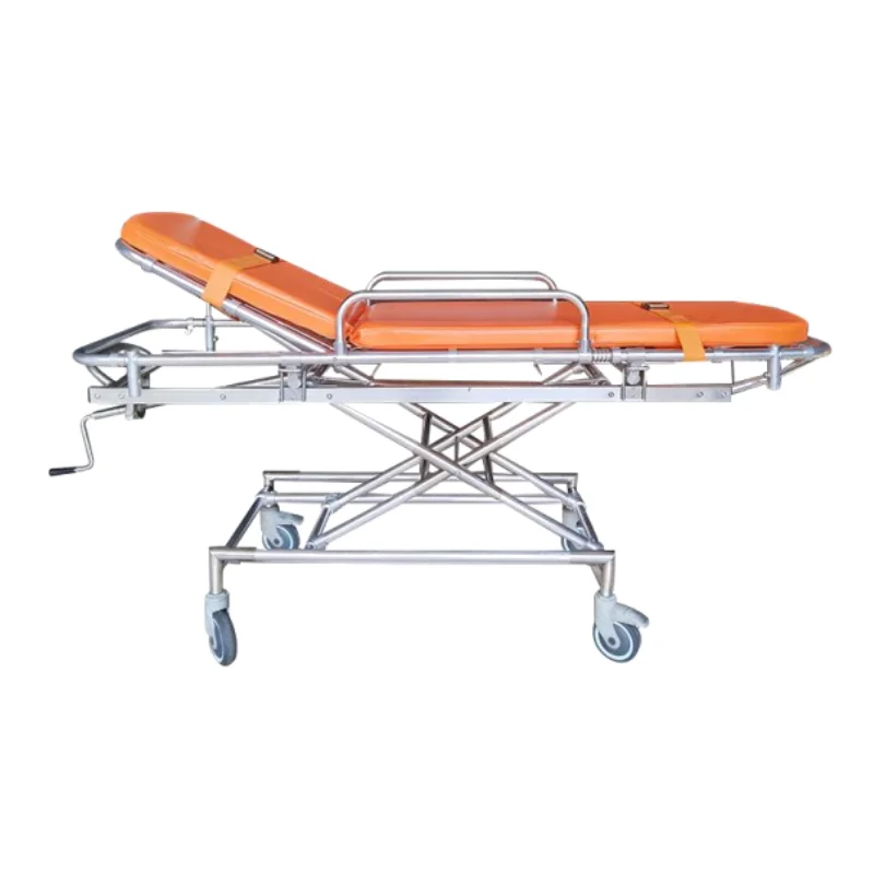 MT MEDICAL Hospital Aluminum-Alloy Protective Rails And Wheels Medical Transport Wheeled Stretcher Patient Transfer Stretcher