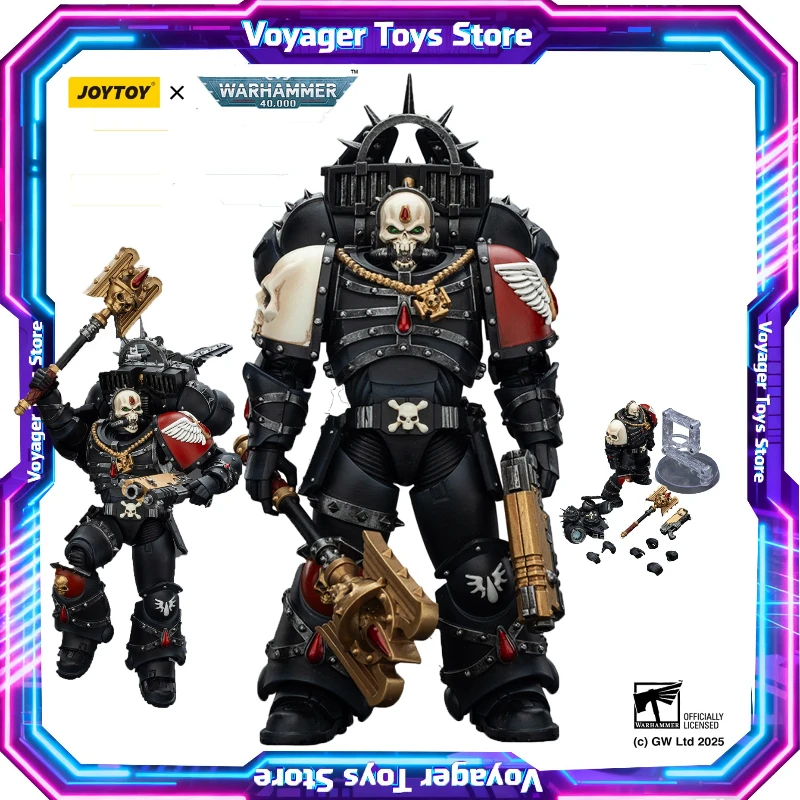 

JOYTOY Warhammer 40K 1/18 Blood Angels Lemartes with Jump Pack Action Anime Figure Blood Crozius and Absolver Bolt Pistol Toys