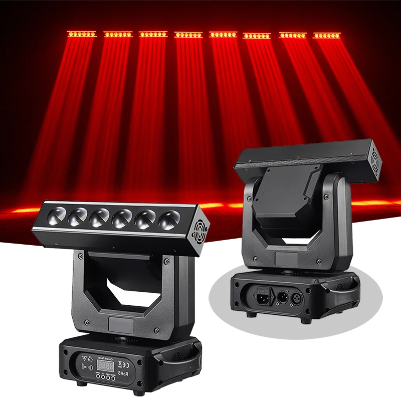 DJ Led Moving Light 6x20W RGBW Led Beam Scan Moving Head Disco Stage Lighting For Party KTV Wedding Holiday