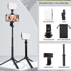 Selfie Light Clip-on LED Light with Tripod for Laptop Tablet Computer Phone for Selfie Video Conference Zoom Photography Makeup