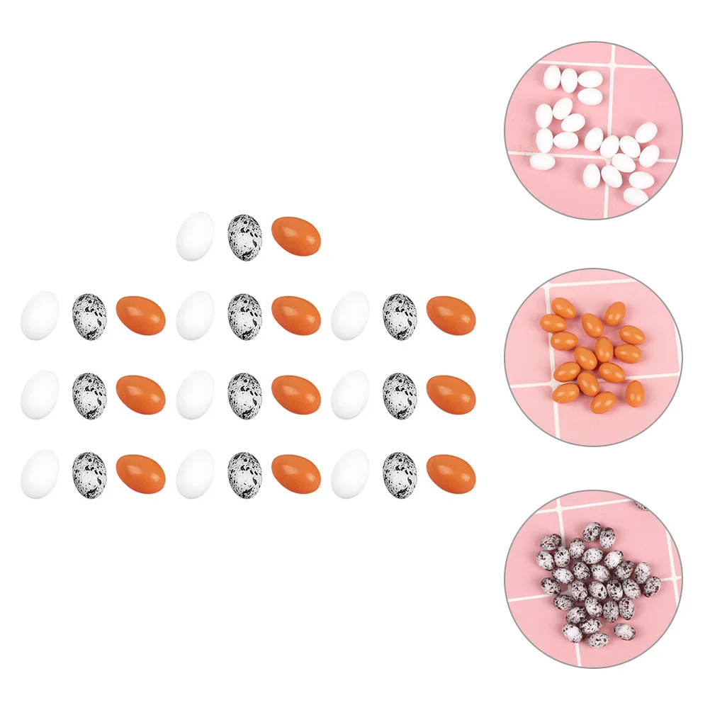 

30Pcs Realistic Miniature Eggs Decorative DIY Micro Landscape Crafts Small Scene Faux Tiny Egg Decorations Miniature Eggs Decor