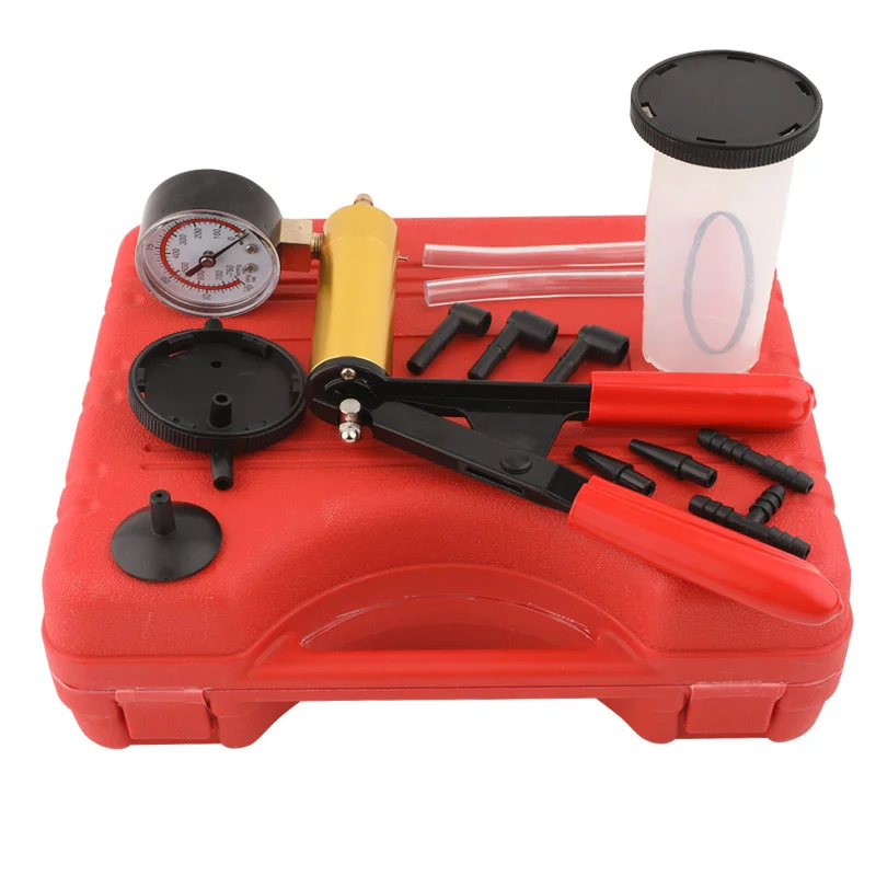 

Car vacuum pump, manual small brake, oil change machine, drainage and maintenance tool, dual-use copper core suction gun