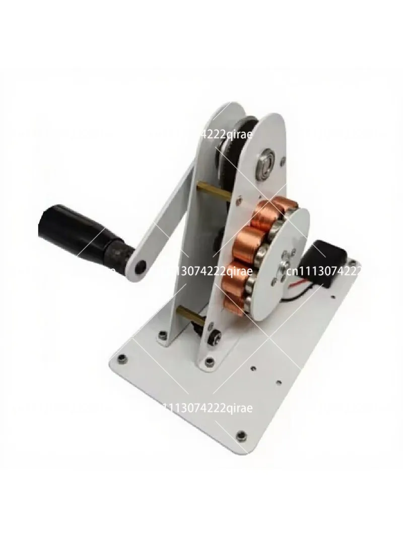 12V Hand Crank Generator 50W Emergency Mobile Phone Charging Permanent Magnet Mini Generator Physical Electromagnetics