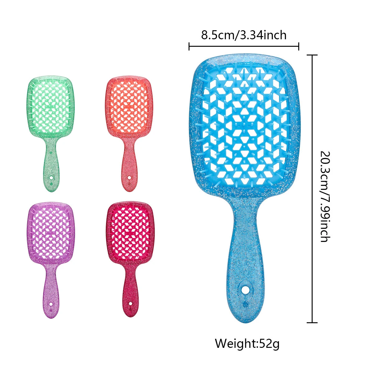 Air Cushion Comb Anti-static Tangled Hair Comb Salon Massage Hollow Out Hair Brushes Barber Househould Styling Tools Accessories