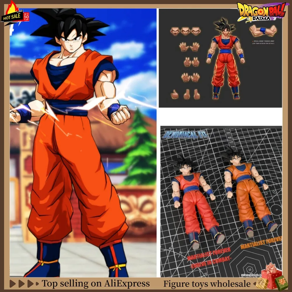 

Коллекционная фигурка Гоку Demoniacal Fit: Боевой Мастер, постоянно совершенствующийся в битвах, масштаб 1/12, DBZ, подвижная, подарок