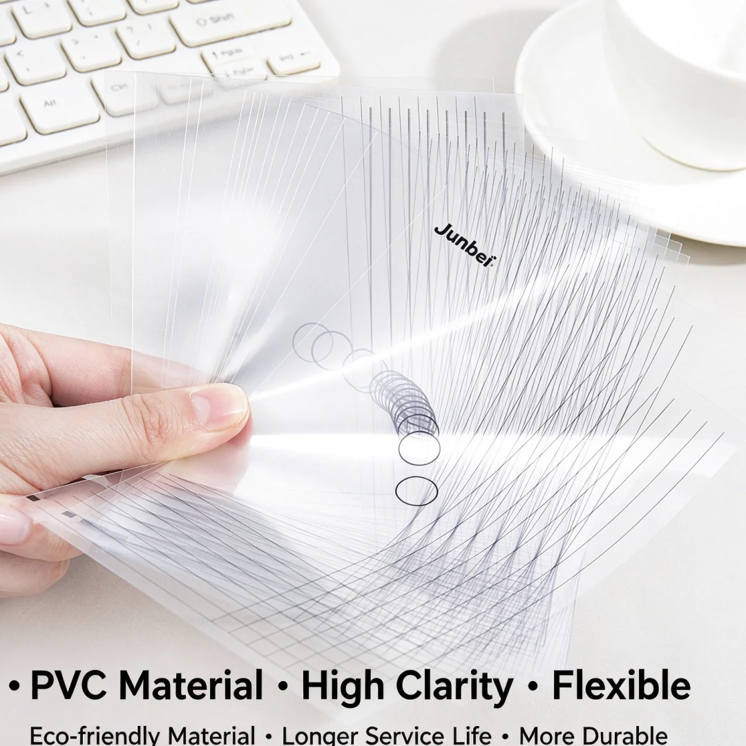 JCAC Scenery Sticker Auxiliary Stickers, 20 Sheets, Grid Version, Transparent Positioning Stickers for DIY Journaling, Single-Si