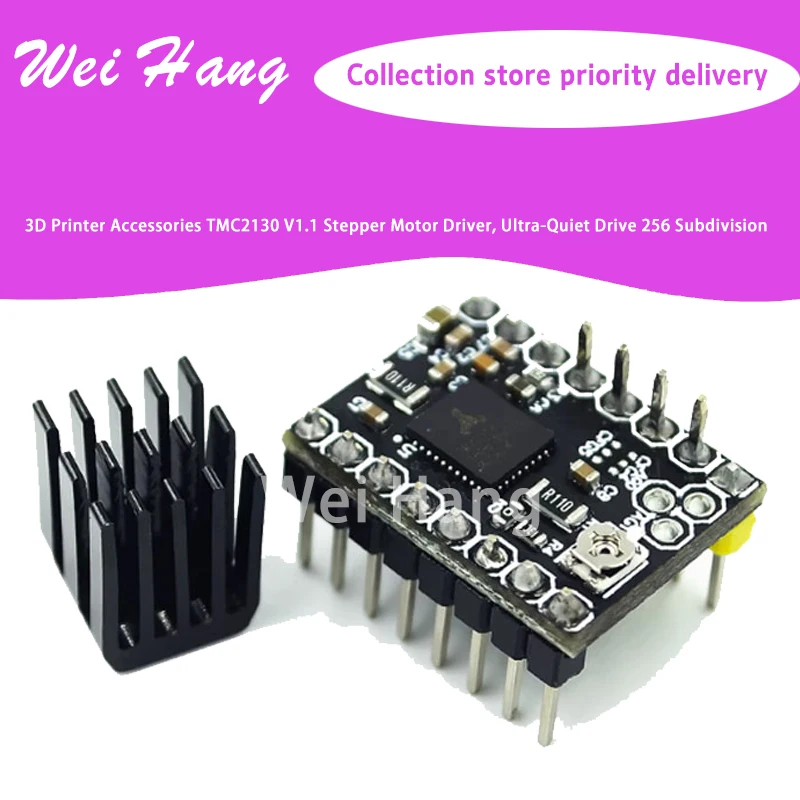 3D Printer Accessories TMC2130 V1.1 Stepper Motor Driver, Ultra-Quiet Drive 256 Subdivision