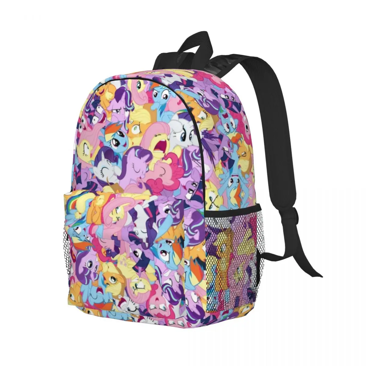 Mochila compacta My Little Pony de 15 polegadas – bolsa leve e elegante, perfeita para estudantes e viajantes