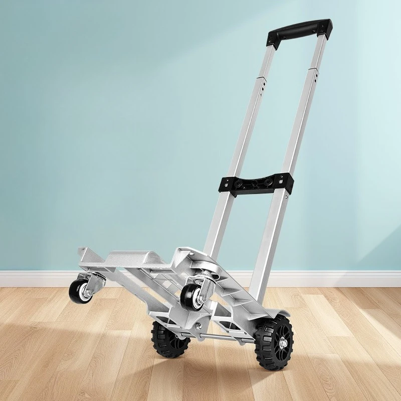 

Folding Aluminum Alloy Chassis Handcart Portable High Load-bearing Capacity Carts Easy Store Stable Camping Outdoor Tools