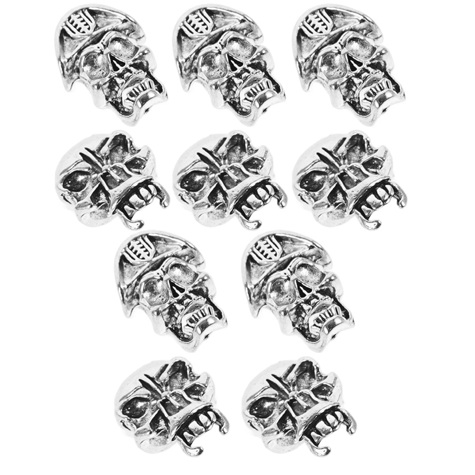 Grandes Dreadlocks Beads para o Homem, Senhorita Cabelo Jóias, Decorações Barba, Liga Trança, 10 Pcs