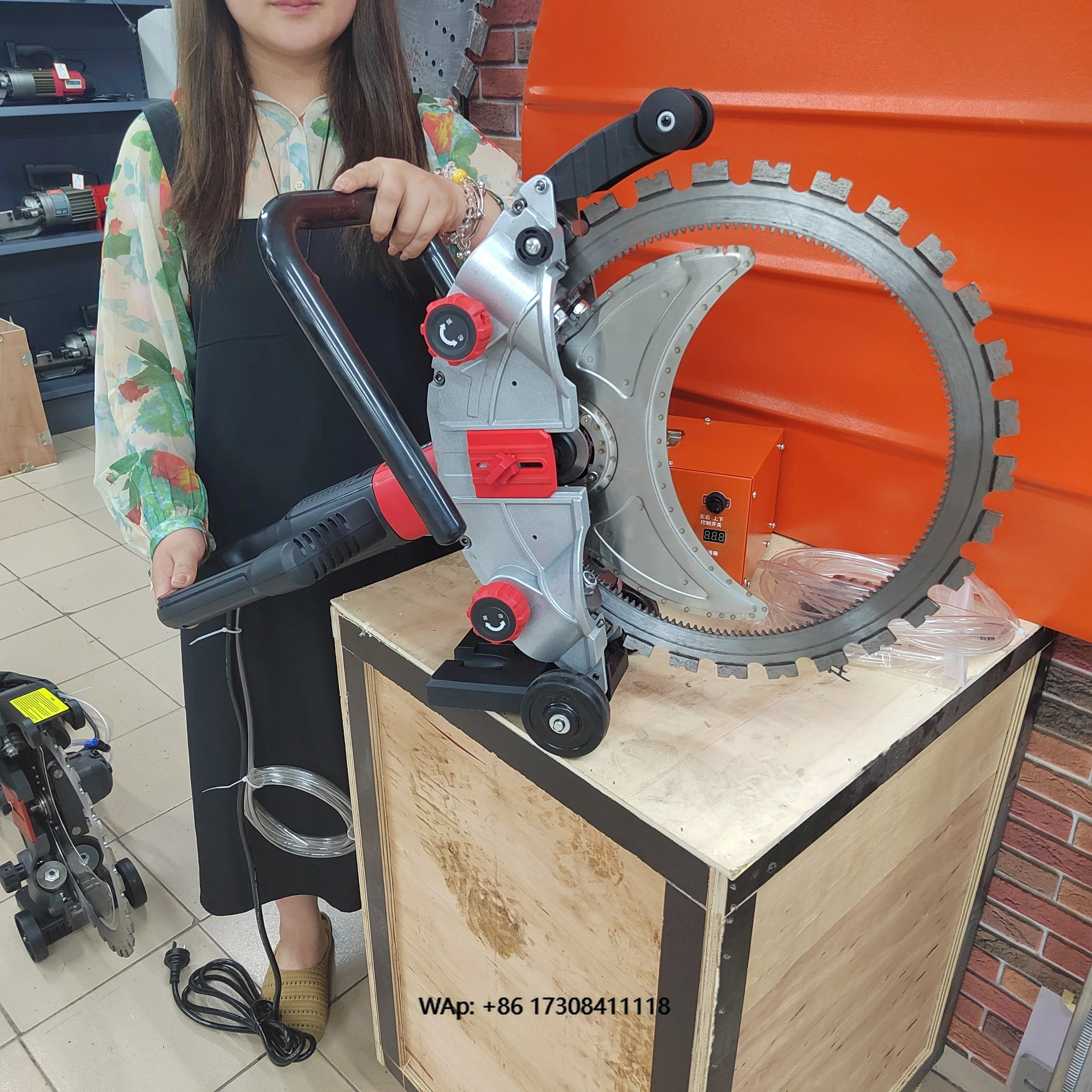 

Concrete Wall Opener 8800W 410mm Brushless High Power Concrete Granite Marble Wall Concrete Sawing Cutter Stone Cutting Machines