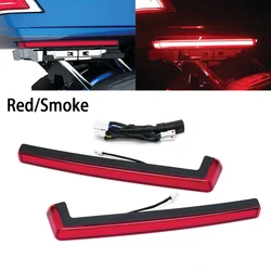 Motorcycle Red/Smoke Tour Pak Pack Accent Side Marker Panel LED Light Lamp For Harley Touring 2014-2022 2020 Electra Road Glide