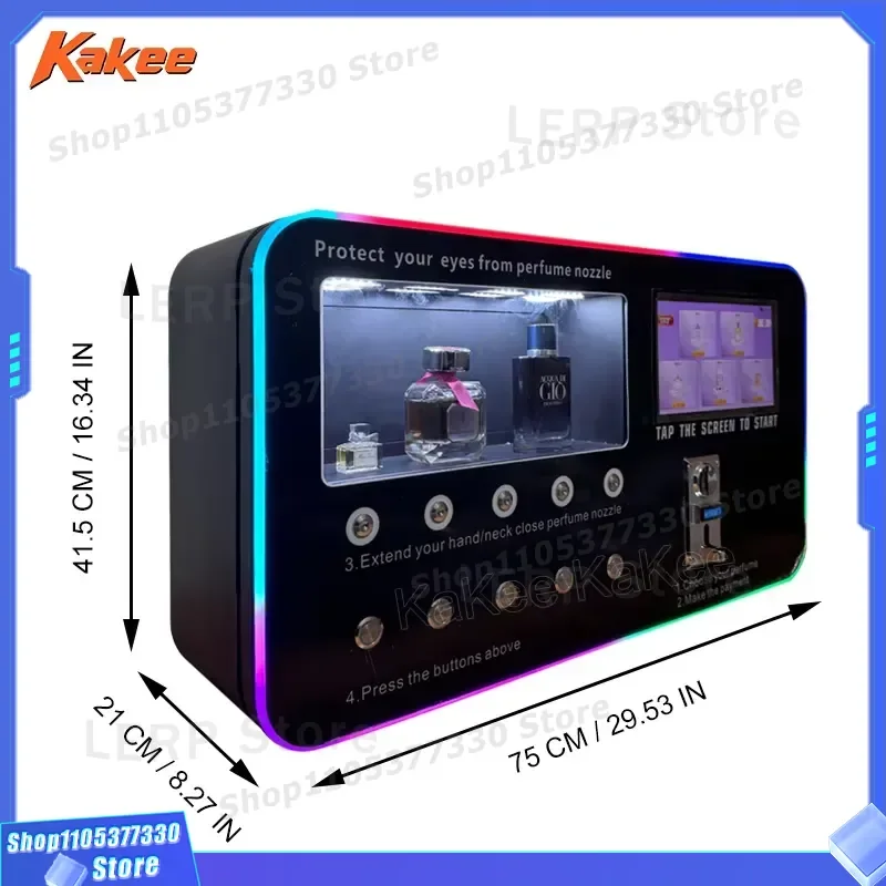 Automatic Perfume Vending Machine for Malls Luxury Retail Stores Dubai Self Service Fragrance Spray Dispenser Kiosk Unit