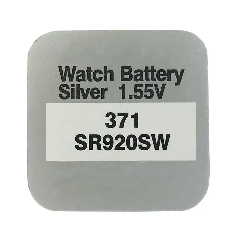 2PCS/LOT SR920SW 920 371 AG6 Sliver Oxide  Watch Battery 1.55v