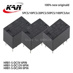 Free shipping HKE Relay HRB1-S-DC5V HRB1-S-DC12V HRB1-S-DC24V 5V 12V 24V 1A 6PIN original