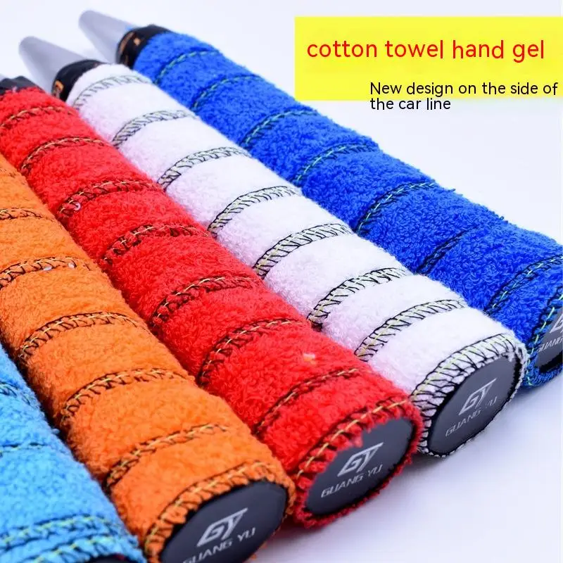 Pull Cord Towel Sweat-Absorbing Tennis Racket, Non-Slip Grip Wrapping Belt, 1 Free 1, Hand Glue, New